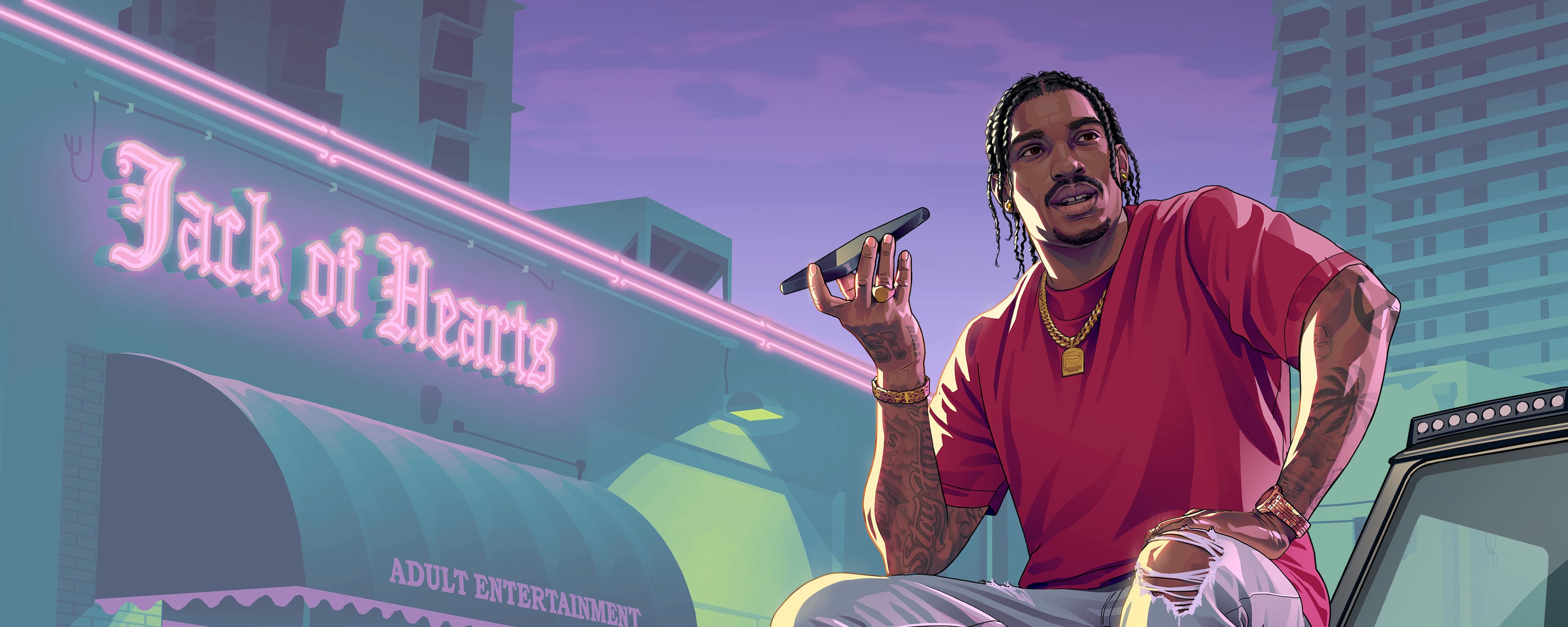 Imagem oficial associada a Vice City